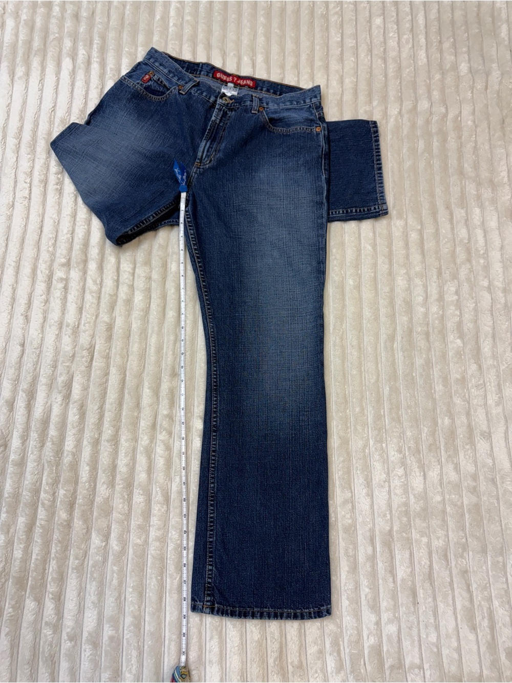 GUESS?: Women's Vintage Jeans, Classic Straight Blue Denim Size 32 - Picture 8 of 11